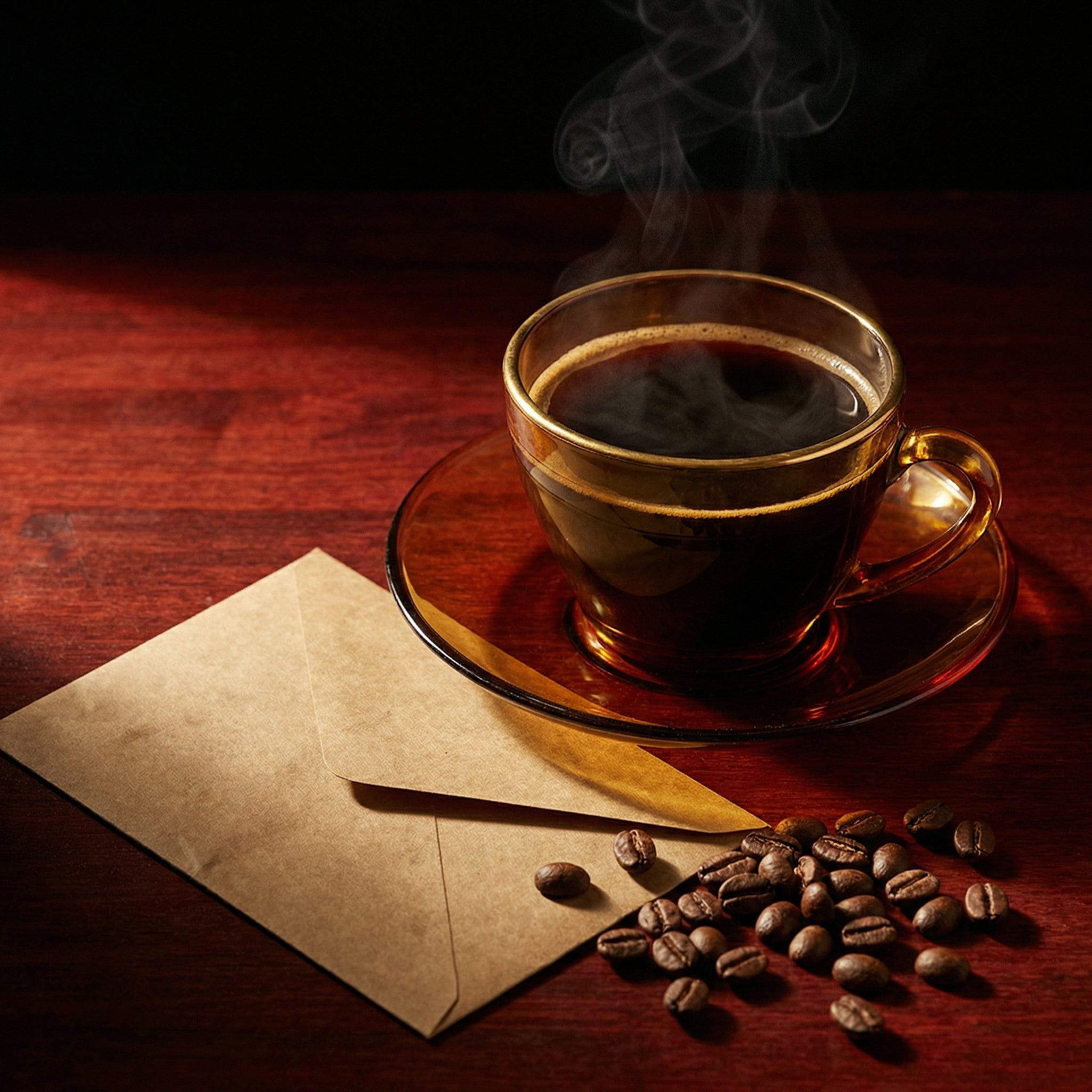 Sola & Sienna Glow 8 oz amber high borosilicate glass coffee cup and 6.3 inch saucer set for espresso and latte