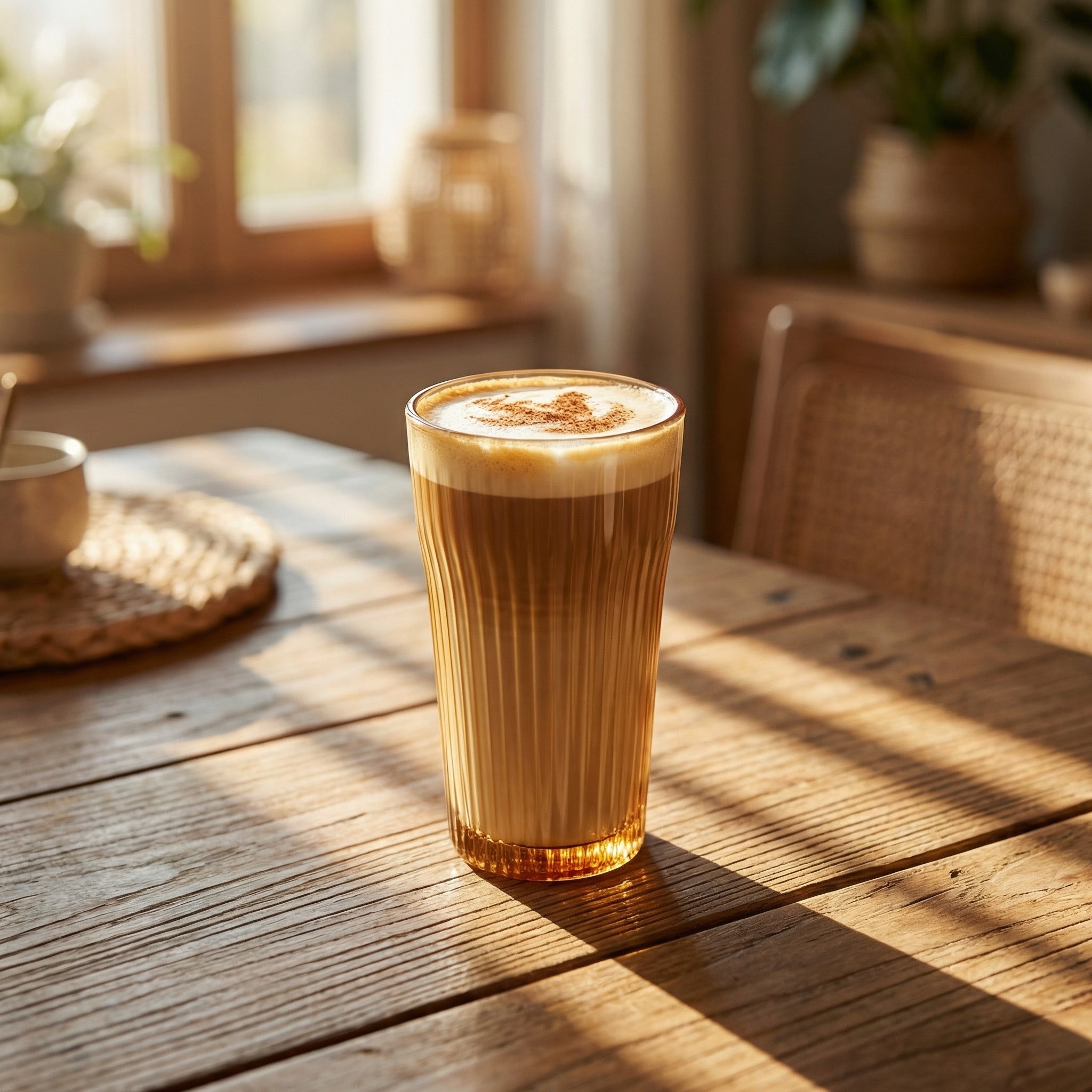 Sienna Glow High Borosilicate Ribbed Amber Glass Tumbler – SOLA & SIENNA