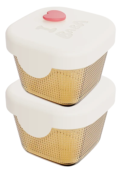 Square Textured Food Container