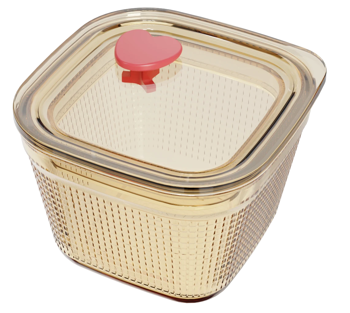 Square Textured Food Container