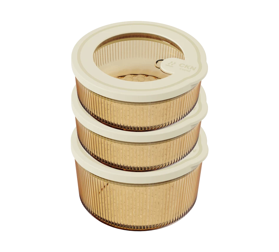 Round Ribbed Food Container