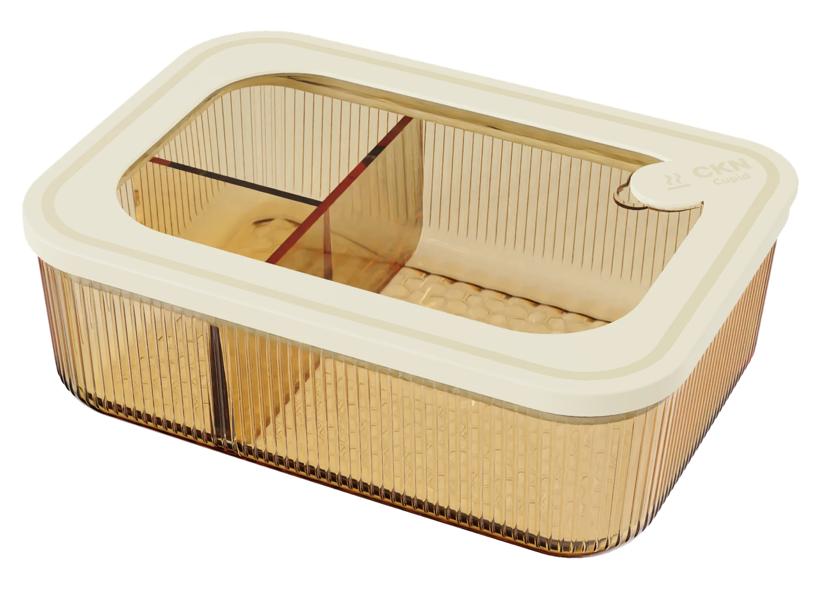 Rectangular Ribbed Food Container