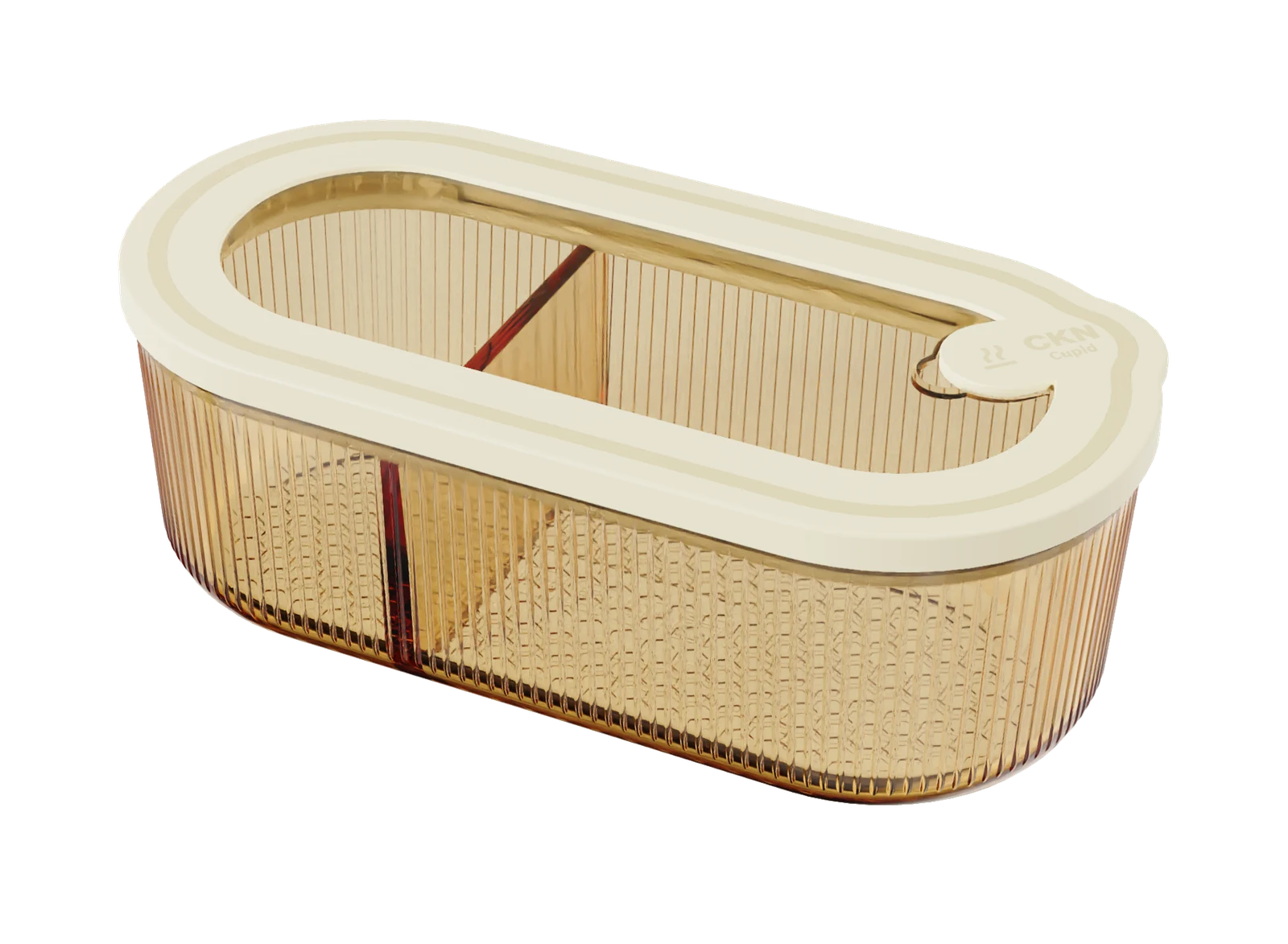 Oval Ribbed Food Container