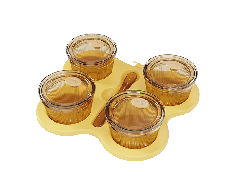 Round Ribbed Food Container