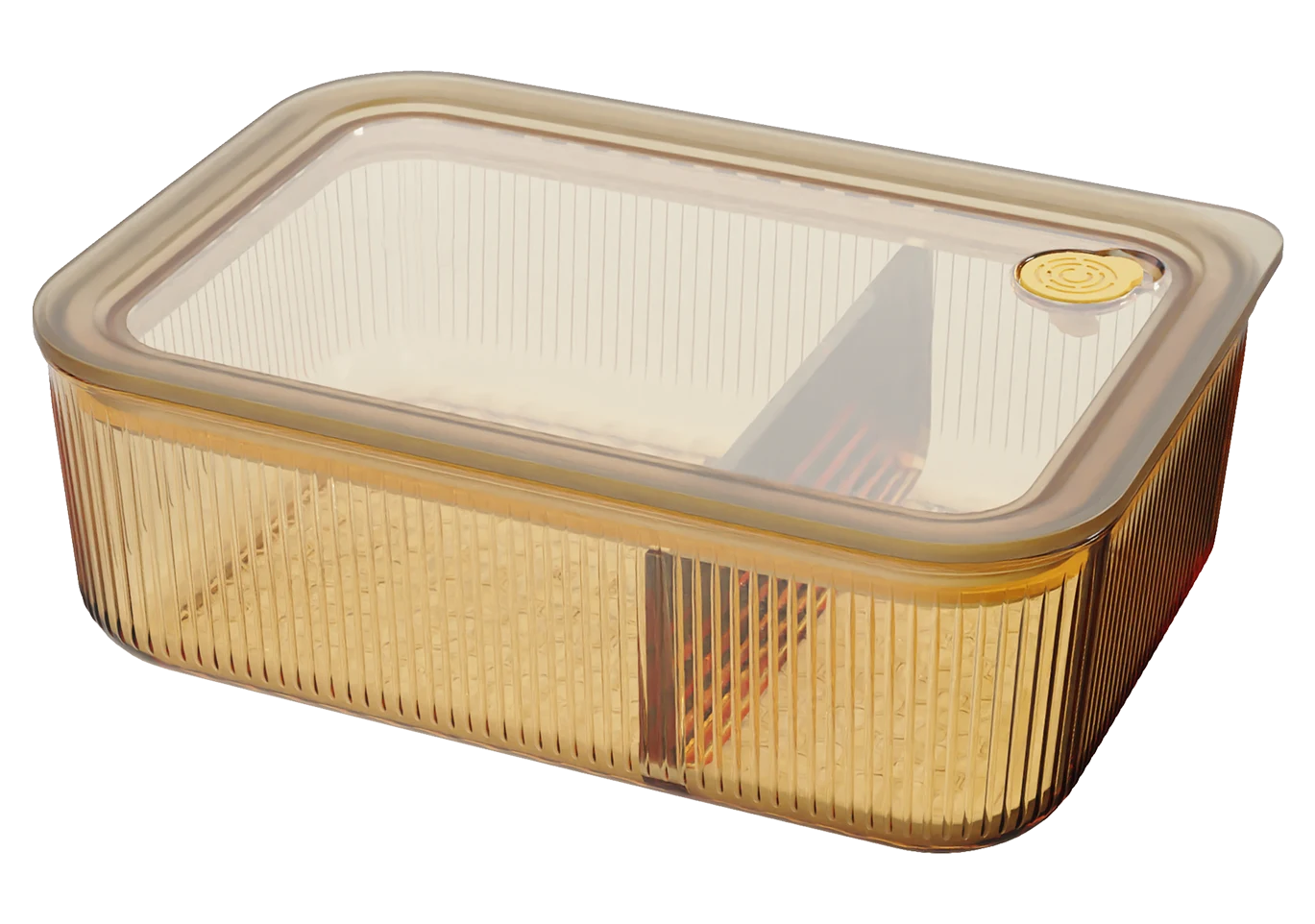 Rectangular Ribbed Food Container