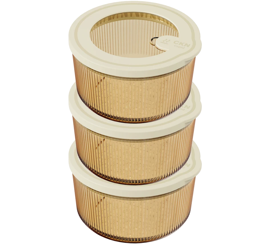 Round Ribbed Food Container