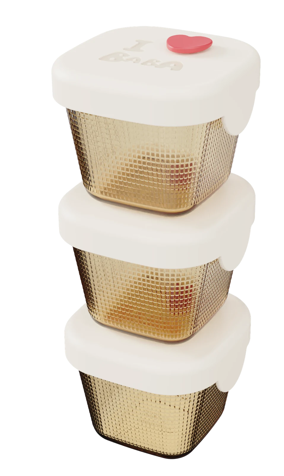 Square Textured Food Container
