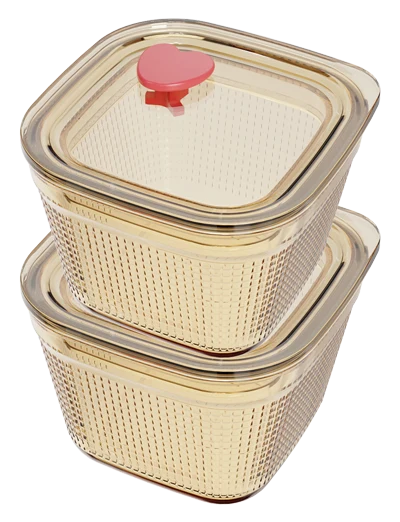 Square Textured Food Container