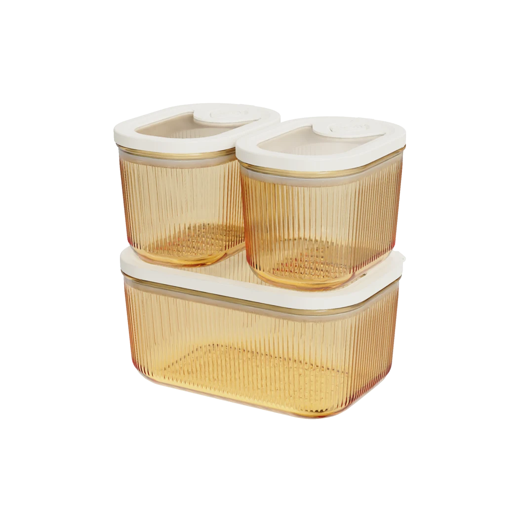 Rectangular Ribbed Food Container