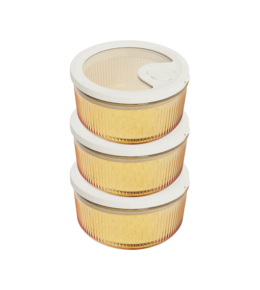 Round Ribbed Food Container