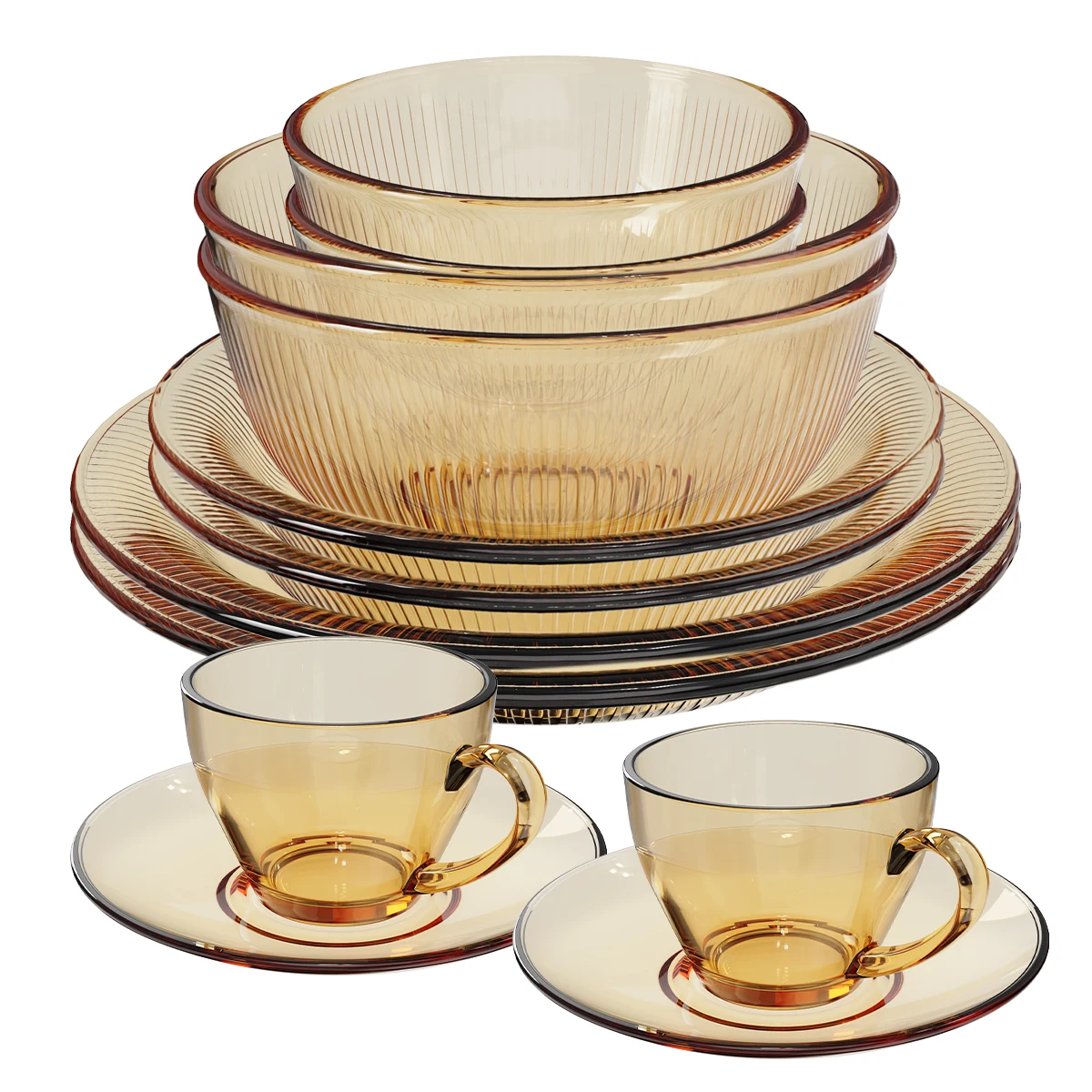 Ribbed Food Container Set