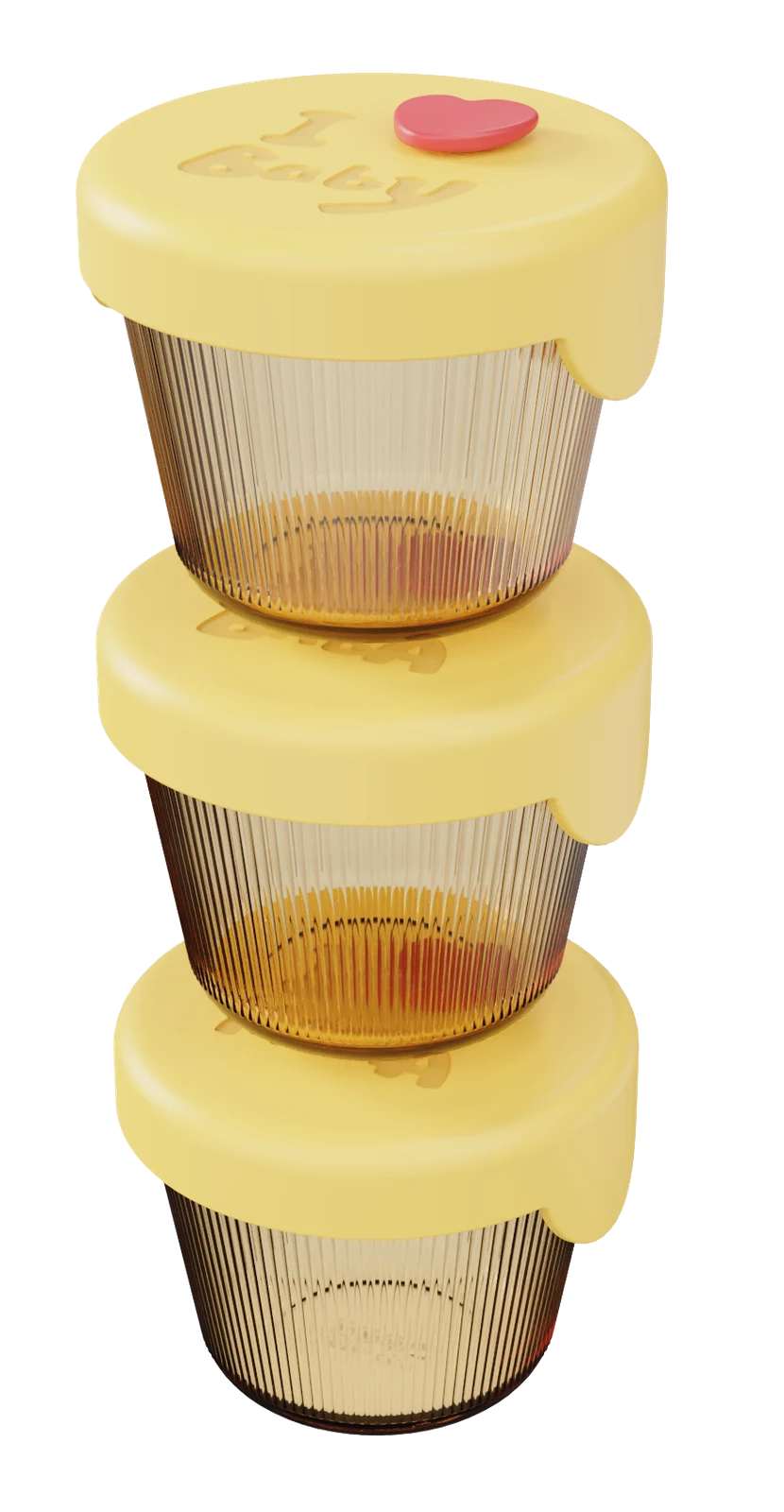 Round Ribbed Food Container