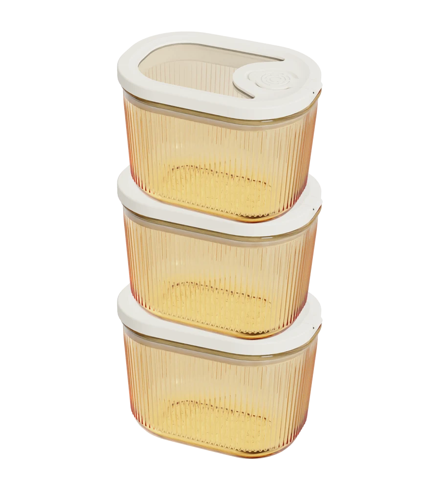 Rectangular Ribbed Food Container