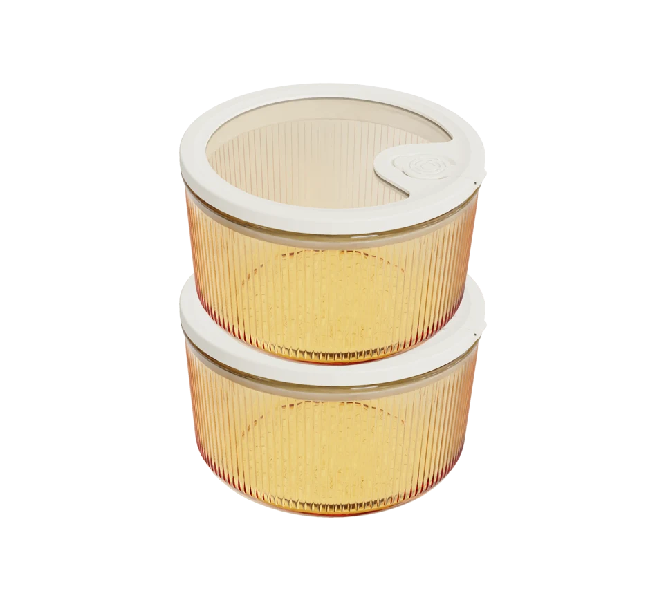 Round Ribbed Food Container