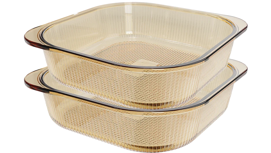 Square Ribbed Baking Dish