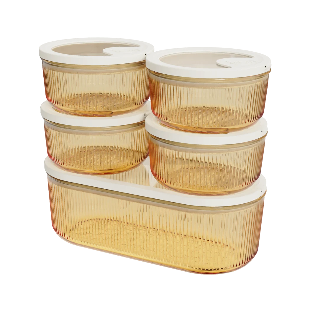 Ribbed Food Container