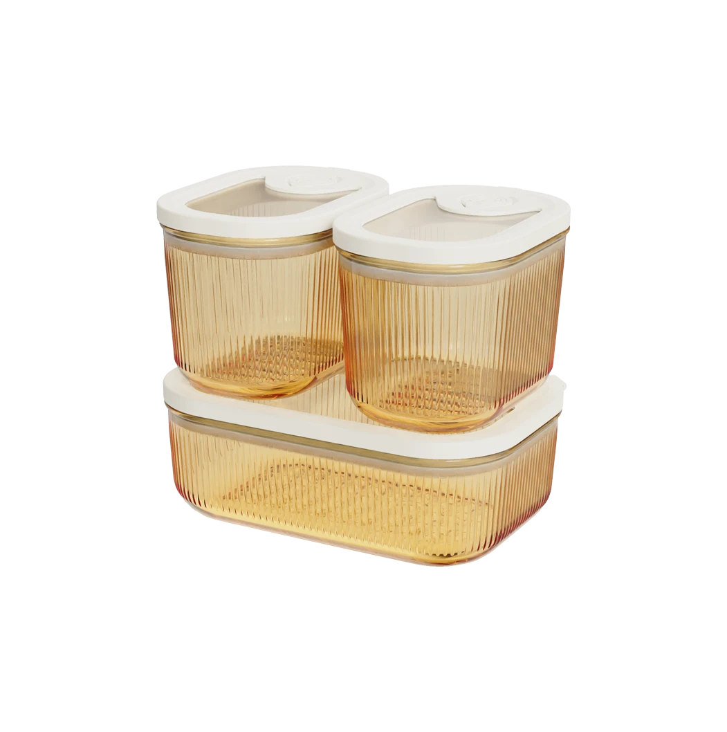 Rectangular Ribbed Food Container