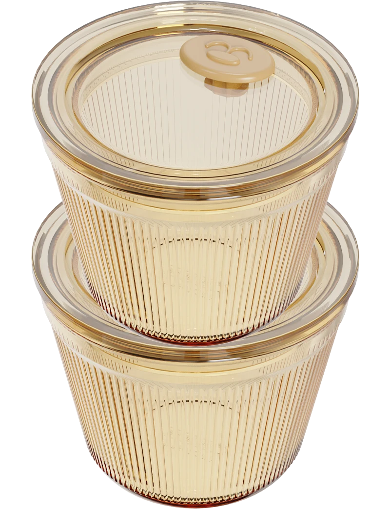 Round Ribbed Food Container