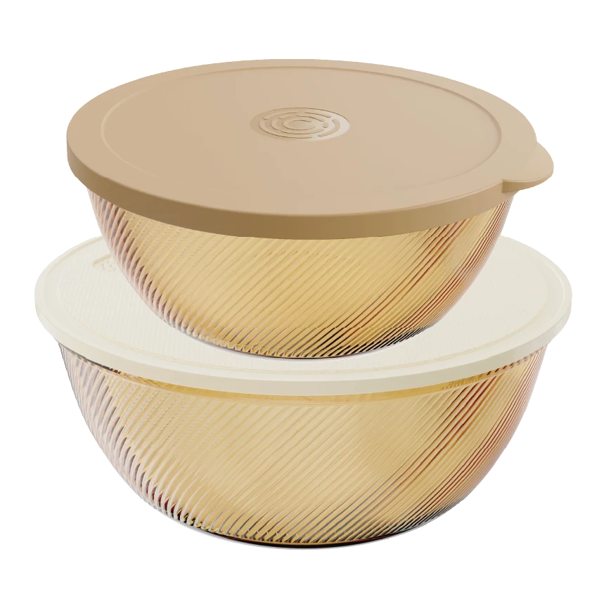 Ribbed Serving Bowl Set