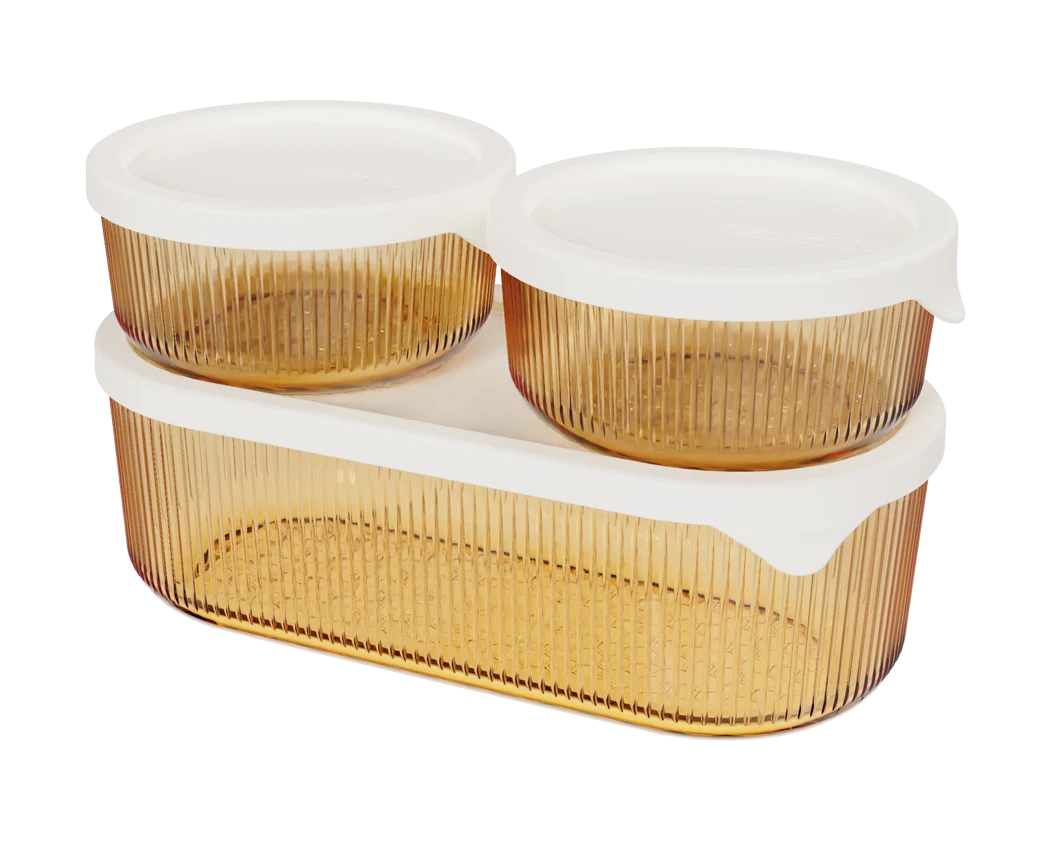 Round Ribbed Food Container