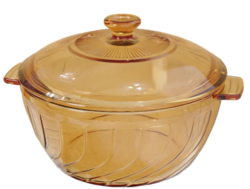 Spiral Glass Casserole