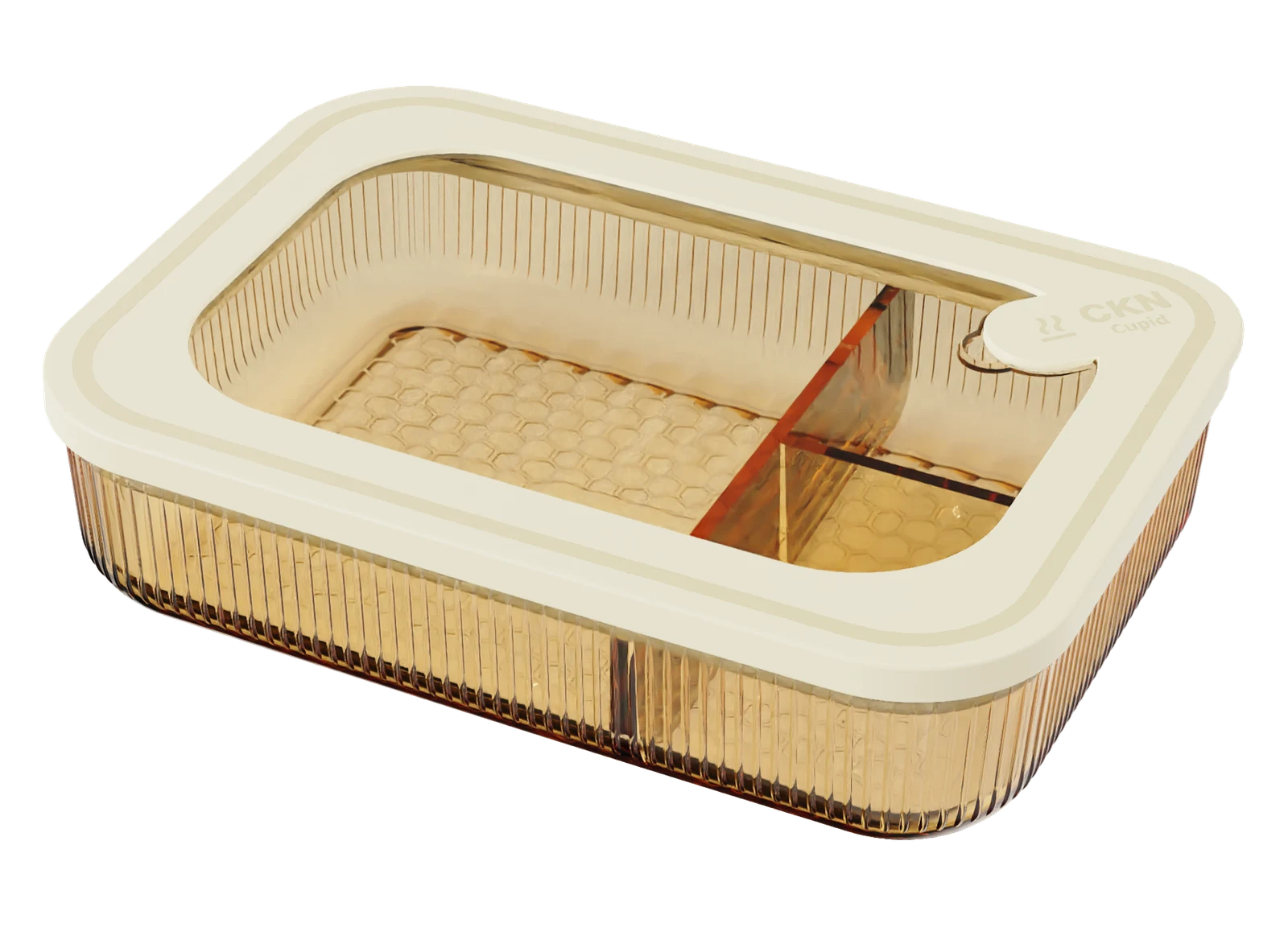 Rectangular Ribbed Food Container