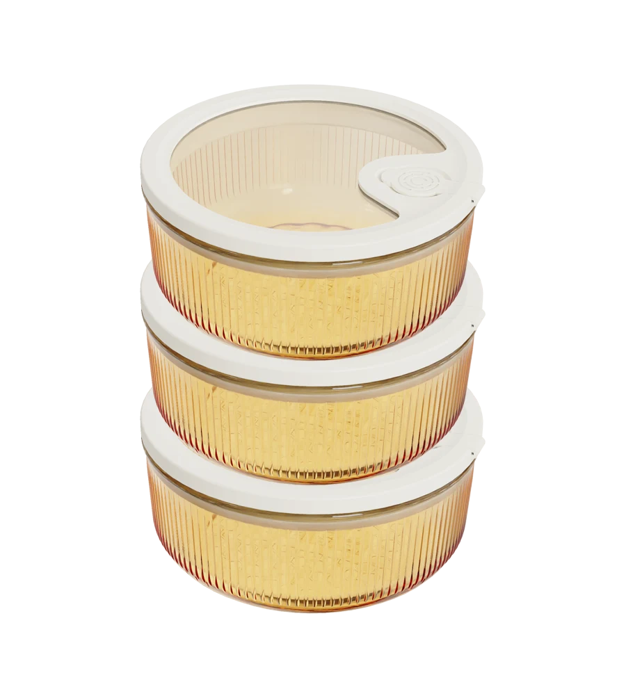 Round Ribbed Food Container