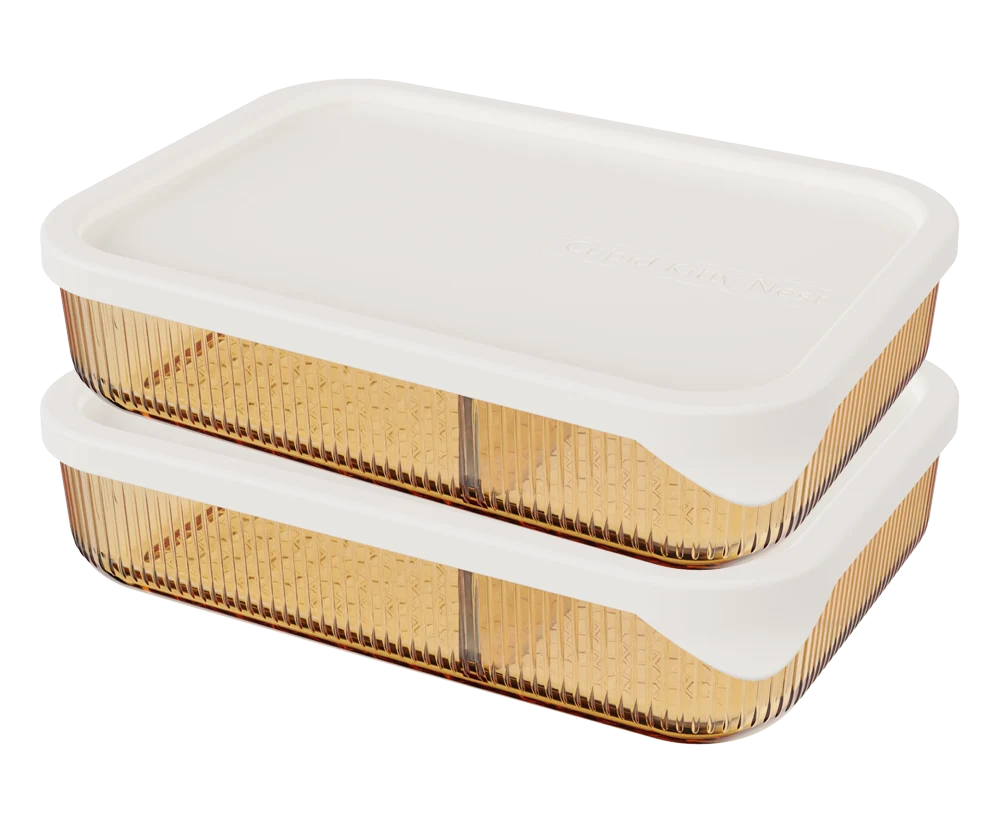 Rectangular Ribbed Food Container