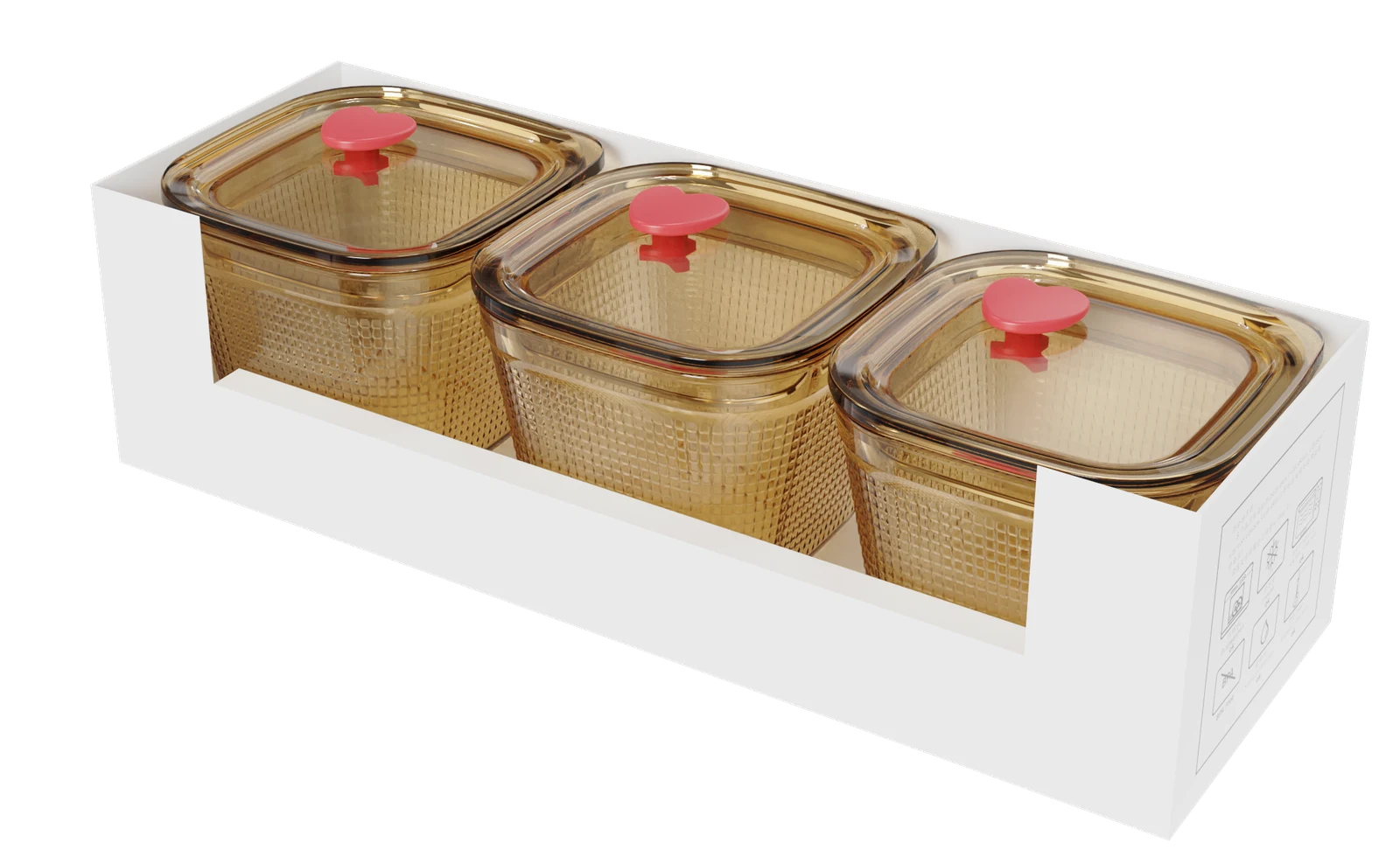 Square Textured Food Container