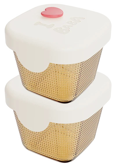 Square Textured Food Container
