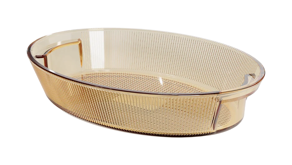 Oval Ribbed Baking Dish