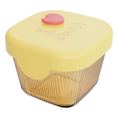 Square Ribbed Food Container