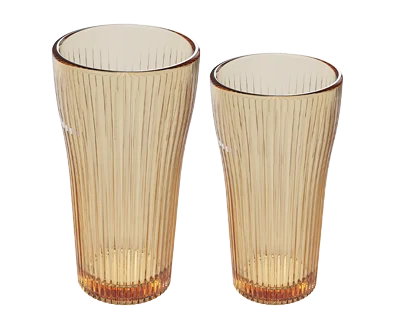 Ribbed Glass Tumbler