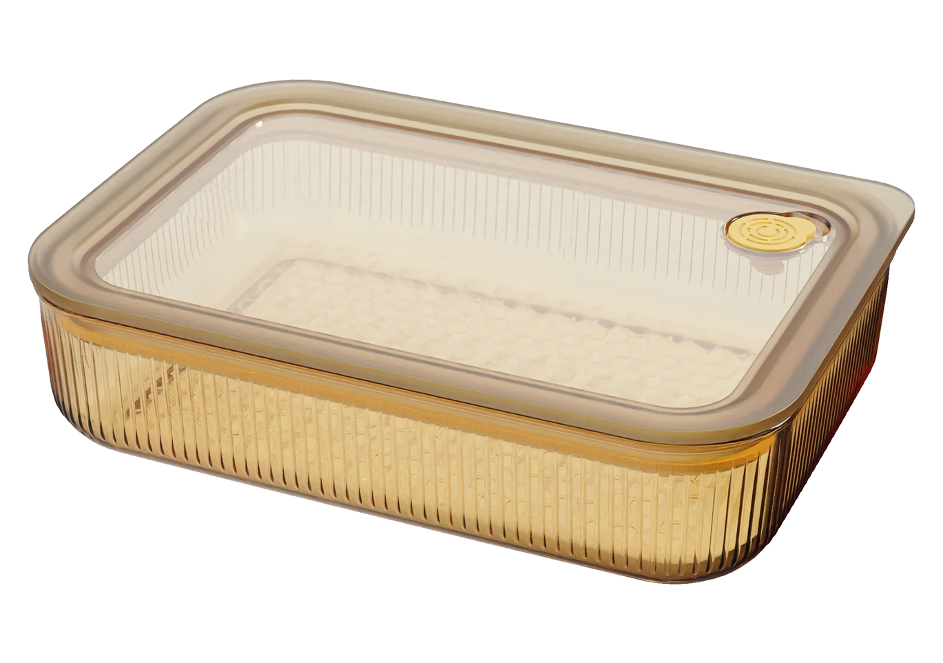 Rectangular Ribbed Food Container