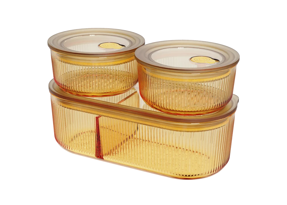 Ribbed Food Container