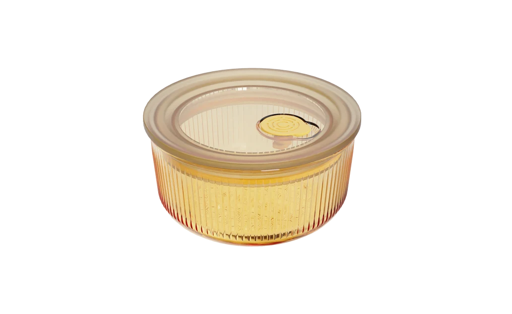 Round Ribbed Food Container