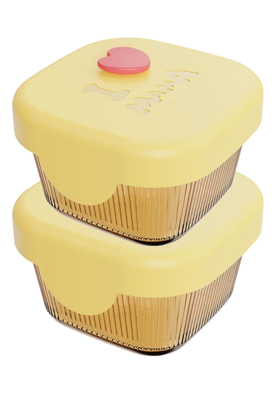 Square Ribbed Food Container
