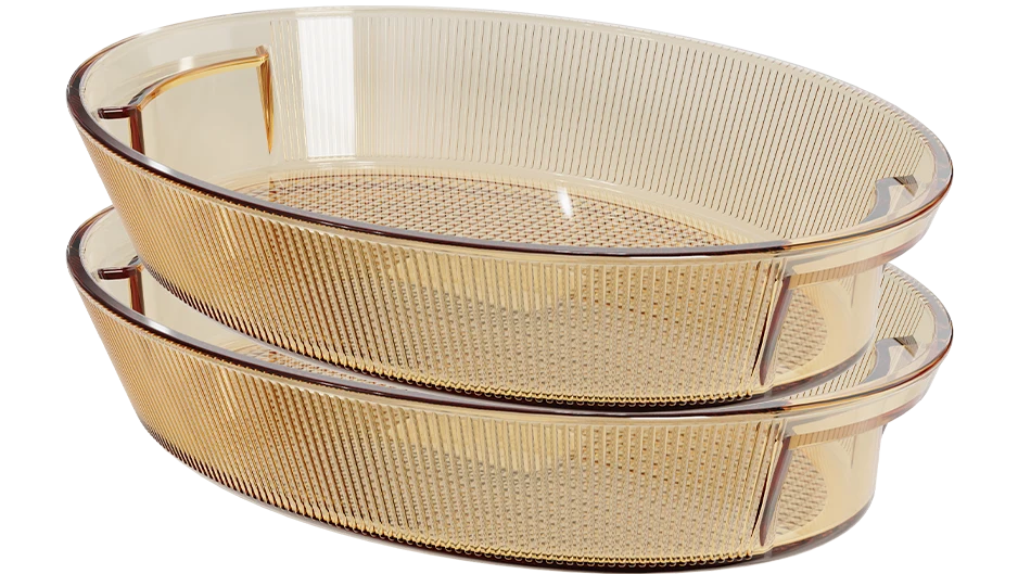 Oval Ribbed Baking Dish