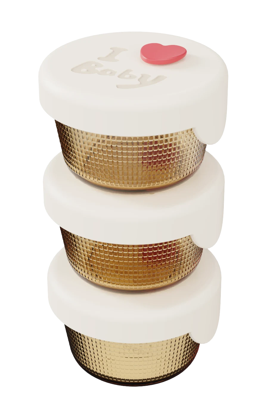 Round Textured Food Container