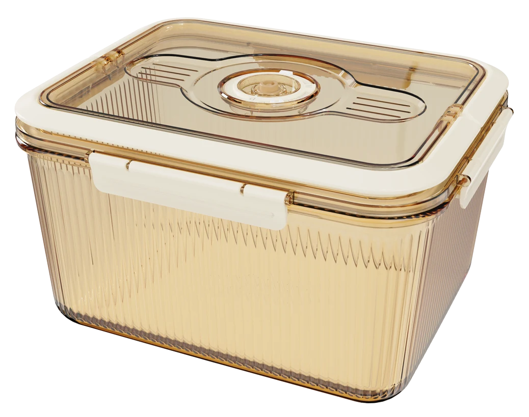 Rectangular Ribbed Food Container