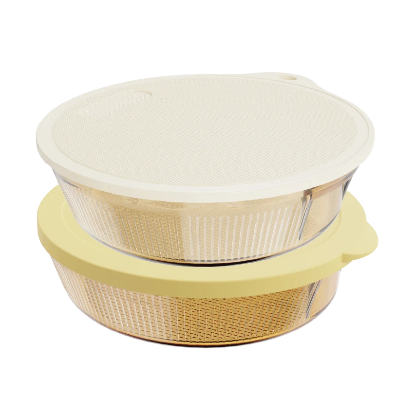 Round Ribbed Baking Dish Set