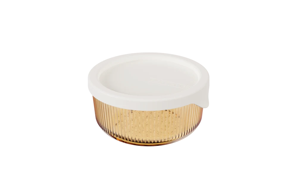 Round Ribbed Food Container