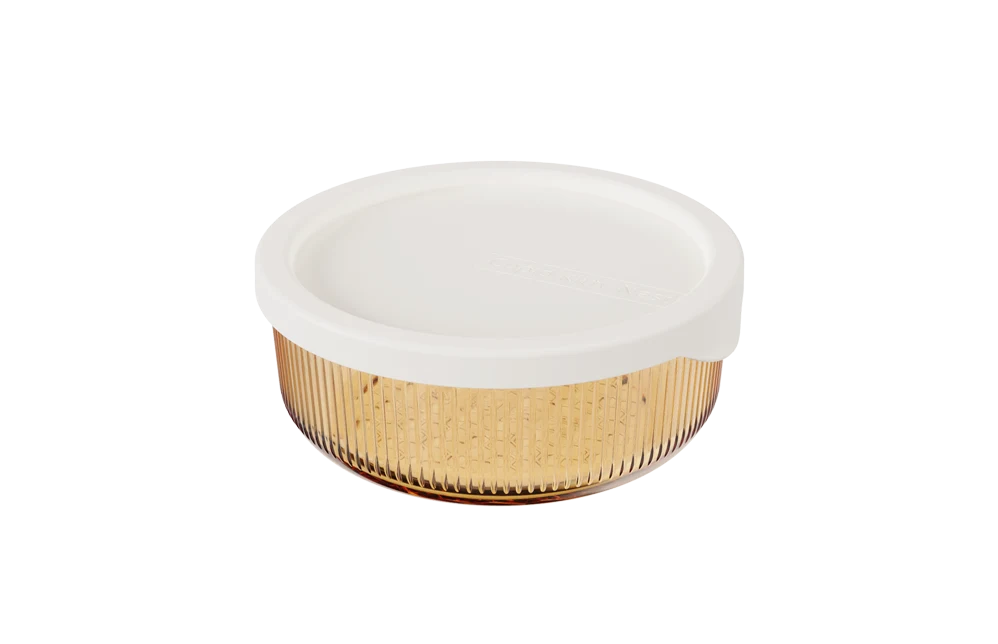 Round Ribbed Food Container