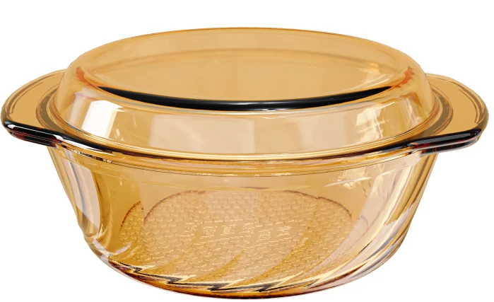 Spiral Glass Casserole