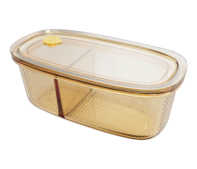 Oval Textured Food Container