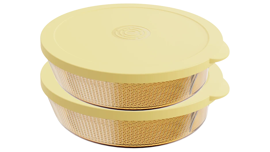 Round Textured Baking Dish Set