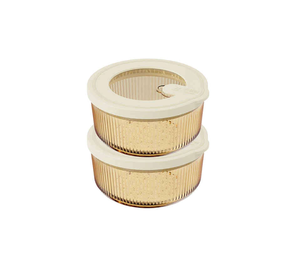 Round Ribbed Food Container
