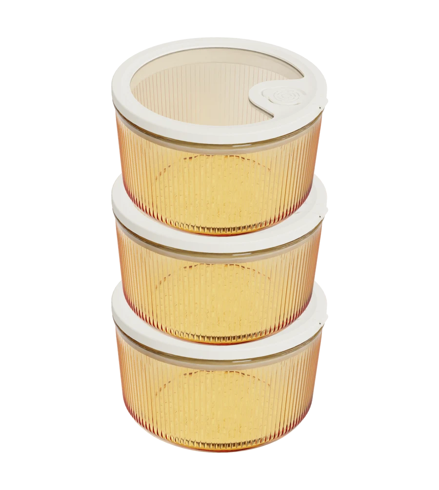 Round Ribbed Food Container
