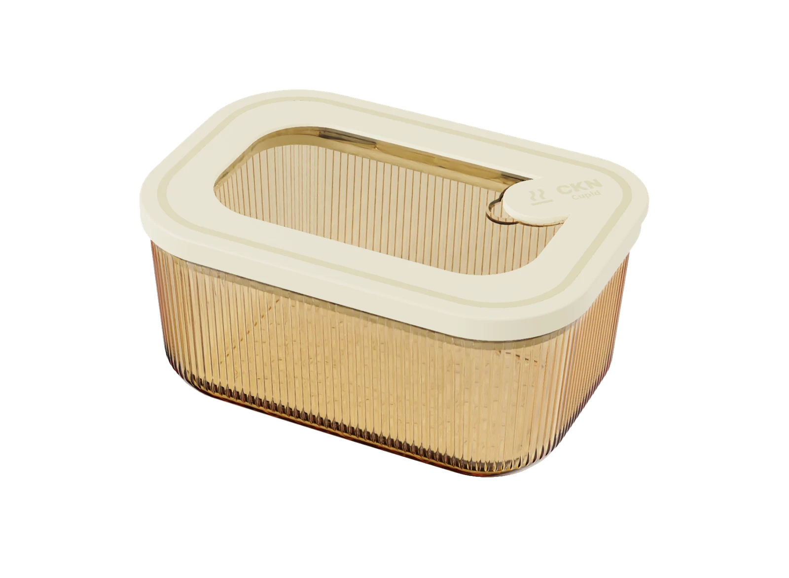 Rectangular Ribbed Food Container