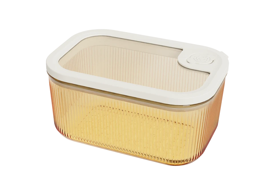 Rectangular Ribbed Food Container